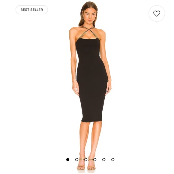 NOOKIE Trinity Two Way Midi Dress in Black - Picture 3 of 10